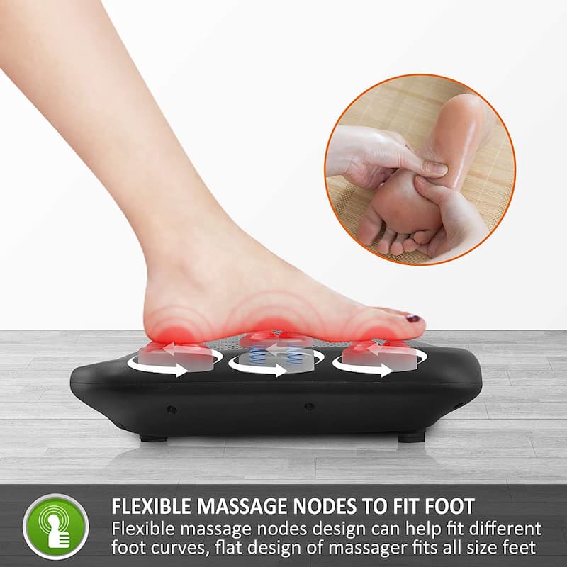 Snailax 2 en 1 Shiatsu masajeador de pies y espalda masajes