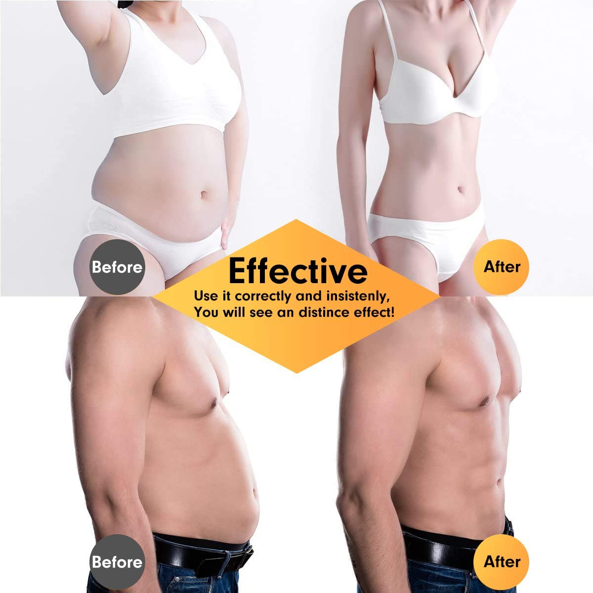 MarCoolTrip MZ Estimulador ABS máquina abdominal antes y después
